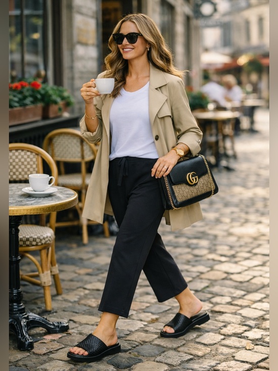 Frank & Eileen Pants - Frank & Eileen
Cozy and comfy Catherine Wide Leg Sweatpants Cropped Large Black